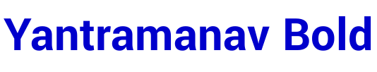 Yantramanav Bold шрифт